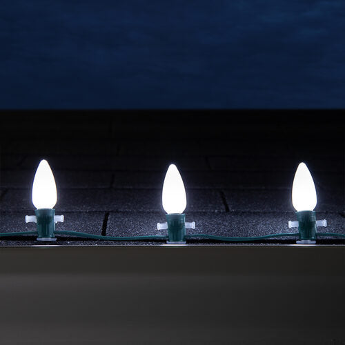 C9 Opaque White OptiCore LED Bulbs x25