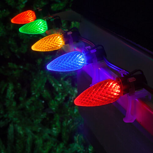 C9 Multicolor Crystal OptiCore LED Bulbs x25