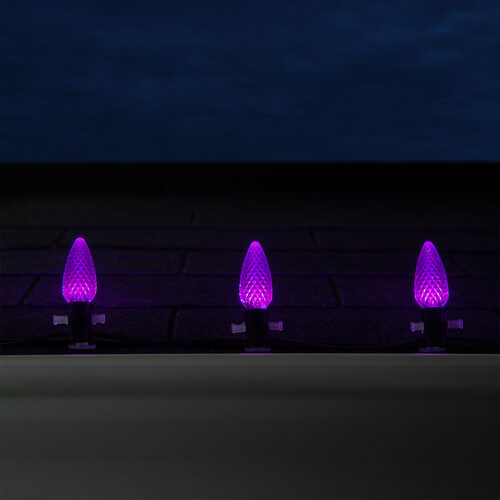 C9 Purple Crystal OptiCore LED Bulbs x25