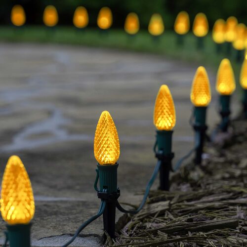 C9 Gold Crystal OptiCore LED Bulbs x25