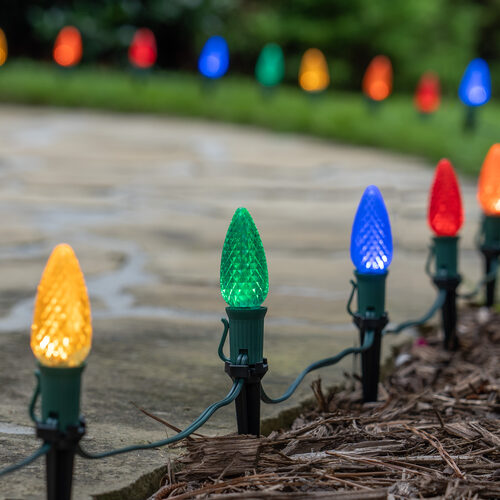 C9 Multicolor Crystal OptiCore LED Bulbs x25