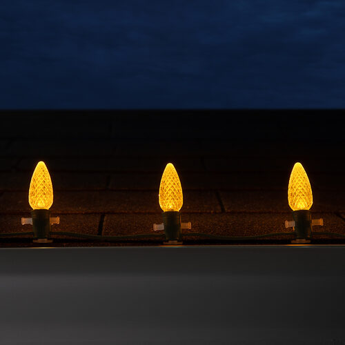 C9 Gold Crystal OptiCore LED Bulbs x25