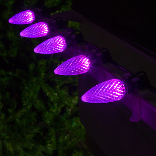 C9 Purple Crystal OptiCore LED Bulbs x25