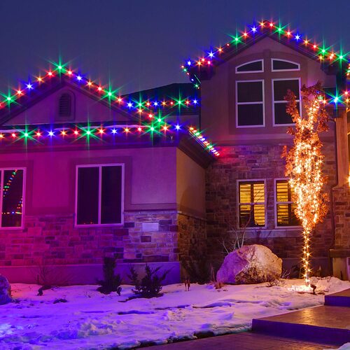 C9 Multicolor Crystal OptiCore LED Bulbs x25